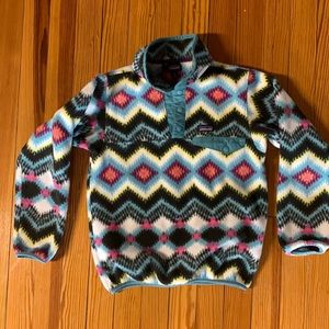 Patagonia fleece pullover girls or boys M 10